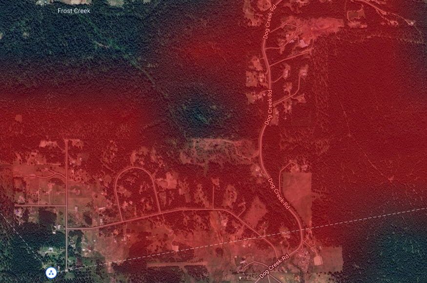 Chimney Valley coverage, Flett 3.65 GHz