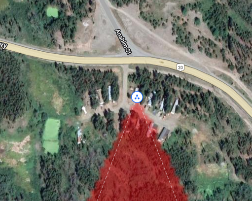 Anahim Lake coverage, Anahim Library Subdivision 5.8 GHz