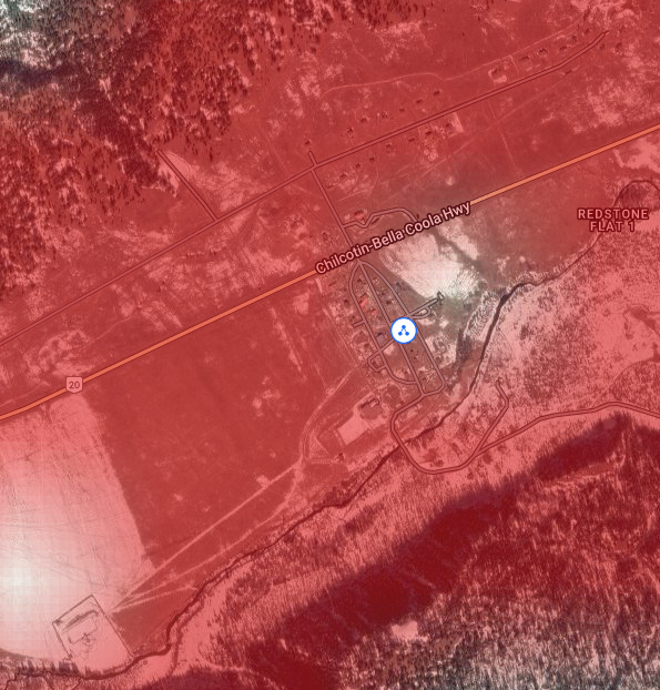Red Stone coverage, 3.65 GHz