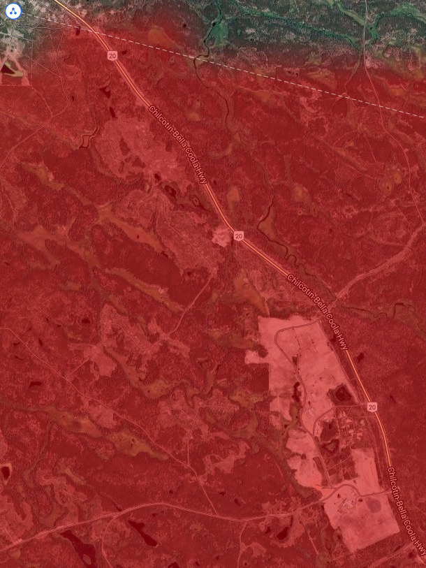 Anahim Lake coverage, West Wt N 3.65 GHz
