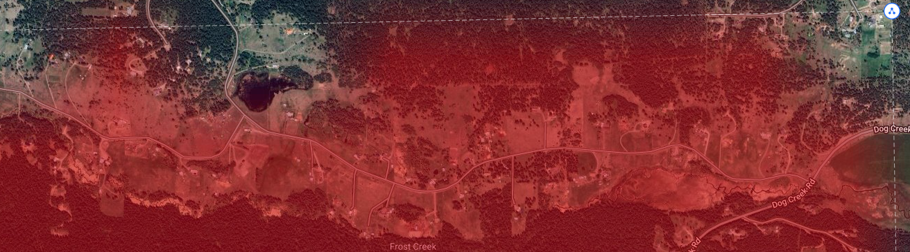 Chimney Valley coverage, Eagle View 7.00 GHz